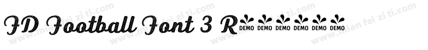 FD Football Font 3 R字体转换